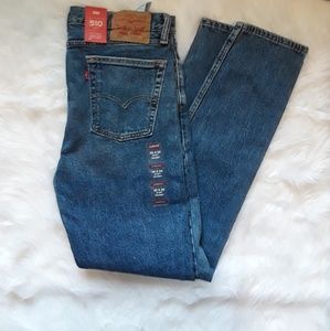 NWT Levis 510 Skinny 32 X 32 Men Jean Blue Jeans